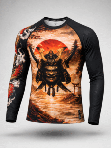 samurai rashguard design