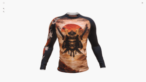 samurai rashguard design