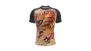 japanese style tiger rashguard design