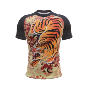 japanese style tiger rashguard design