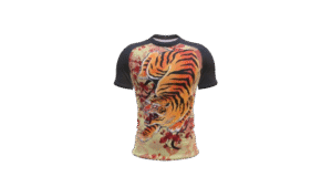 japanese style tiger rashguard design