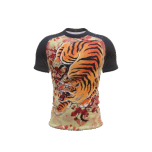 japanese style tiger rashguard design